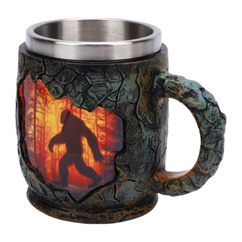 Einzigartiger Waldbrand-Kaffeebecher 14oz 3D-Relief
