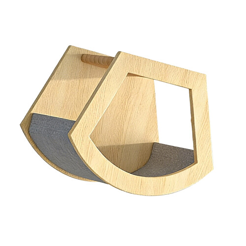 Space Efficient Wooden Cats Wall Climbing Toy Jumping Platform