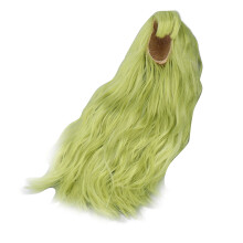 Peluca verde larga de 1/3, 22-23 cm / 8.7-9.1 pulg. para BJDs