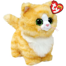 TY Beanie Boos Collection Melanie the Yellow Tabby Cat 15cm Soft Plush Toy