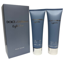 Dolce & Gabbana Light Aftershave Balm 50ml & Shower Gel 50ml Gift Set Men