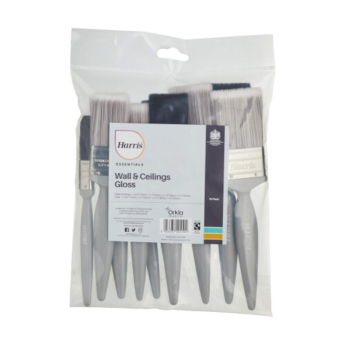 Harris Harris 10 Pack Paint Brushes Walls and Gloss Set