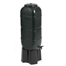 Strata 100L Slimline Water Butt Set with Stand Tap & Filler Plastic Garden Water Storage Tank