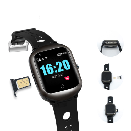 Smartwatch mit Herzfrequenz- und Blutdrucküberwachung, GPS-Positionierung, IP67 Black 1