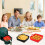 Quadratische Airfryer-Backmatte mit Antihaft-Silikon Black 5