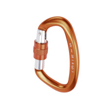 7075-Aluminium-Schnalle 25 kN orange 10 x 5,6 x 1,7 cm