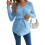 Maternity V Neck Clothing with Tie Comfortable-Blue XL 1