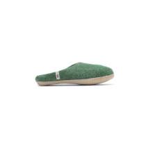 egos Filz Pantoffel Hausschuh slip on simple kids aus Schafwolle Green Gr. 34