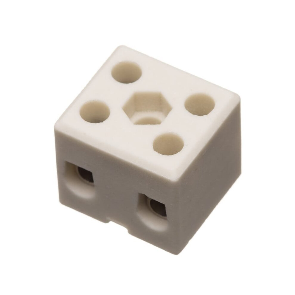 (57A (15A)) Ceramic Connector Blocks Â Double Pole (High Temperature Terminal Blocks) 5060305580374
