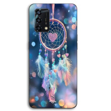 Capa Para Oppo A95 Apanhador de Sonhos Colorido Rosa e Azul Maniacase
