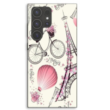 Capa Para Samsung Galaxy S24 Ultra Torre Eiffel Bicicleta Maniacase
