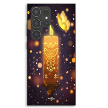Capa de smartphone - MANIACASE - Samsung Galaxy S23 Ultra - Encanto - Vela mágica - Família Disney - Preto