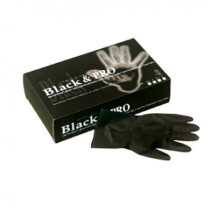 Sinelco Black & Pro Latex-Handschuhe schwarz L 20 Stück