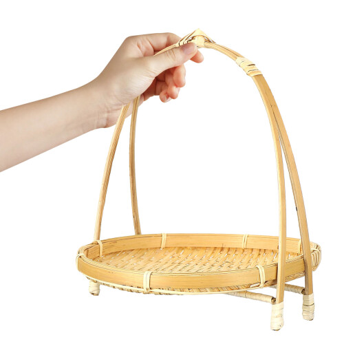 3Pcs Beige Storage Baskets Rustic Utility for Home Use