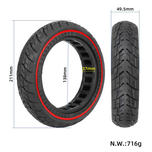 Pneu sem furos Ulip 8 1/2x2 50/75-6.1 8,5 polegadas 1