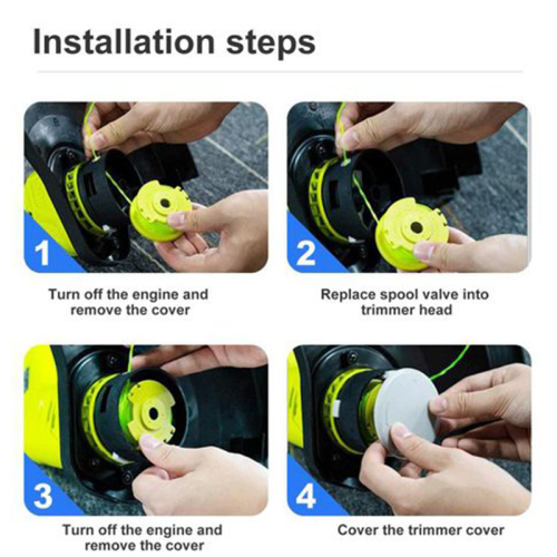 Reservespoler til RYOBI trimmer, 4-pakning Green 2
