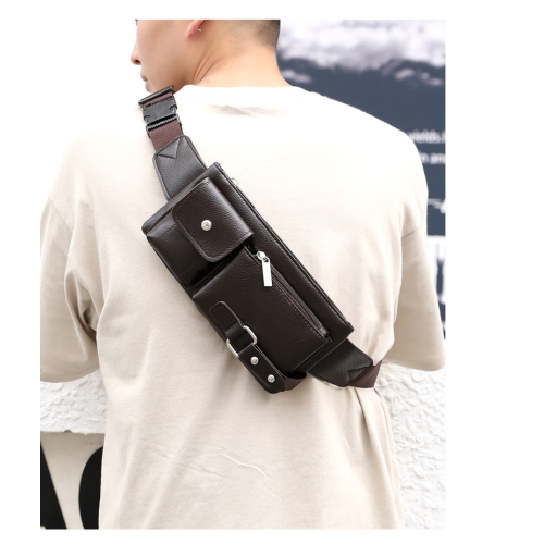 Vielseitige Hüfttasche / Schultertasche Brown 2