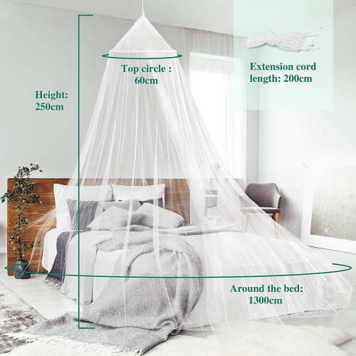 Betthimmel Moskitonetz White 1