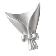 Delicate Butterfly Bowknot Flower Necklace With-Silver 2