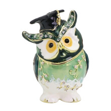 Exquisite Trinket Box Owl Doctor Shape Jewelry Case Small-Green