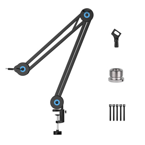 Functional 1/4Inch Mic Boom Arm Mount For Studio Broadcasting-A