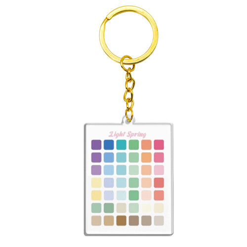 Seasonal Color Analysis Sample Keychain Sturdy Acrylic-3