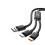 Fast Speed 100W Braided Charging Line with Two Inputs Fast-1.2m 1