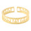 Vintage Style Open Cuff Brass Bangle Featuring-Gold-color 1