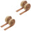 4 Moulure Adhésive Mousse Protection Coins Marron 1