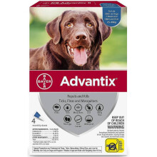 Bayer Advantix Gocce Spot-On per zecche per cani da 25 a 40 kg, 4 ml x 4 pezzi