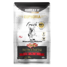 BIOFEED Euphoria Fresh Adult Pork and beef XS/S - dry dog food - 500g
