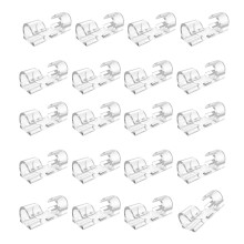 Organisateurs de câbles adhésifs en plastique transparent,-1