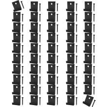 1Set Premiums Rustless Steel Concealed Deck Clip For-Black