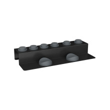 Practical Wall Mounted Hair Dryer Shelf Minimizes Mess In-Black