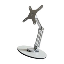 Support en aluminium réglable de moniteur-Socle argenté 155 mm