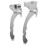1Pair Adjustable Silver Motorcycle Brake and Clutch Handle Levers 1