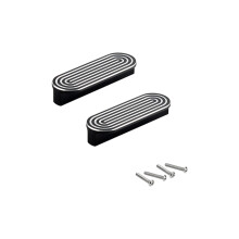 Elegant Cupboard Knobs Lightweight-black and white 90mm