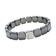 Bracelet en pierre d'hématite inspiré du capuchon de-Argent