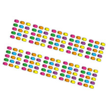 10 Sheets Blank Retail Price Labels Colored Price Label-E.