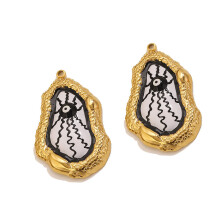 Mysterieuze Devil Eye hanger 2PCS handgemaakt met-Zwart