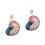 Artistic Sea Inspired Dangle Earrings Comfortable-Dark Brown 1