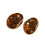 Retro Amber Tone Studs Earrings Portable Comfortable-irregular 1