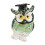 Boîte à bijoux élégante en forme de hibou, faite à la main,-Vert 1