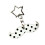 Trendy Mustache Design Acrylic Key Holder Accessory For-White 1