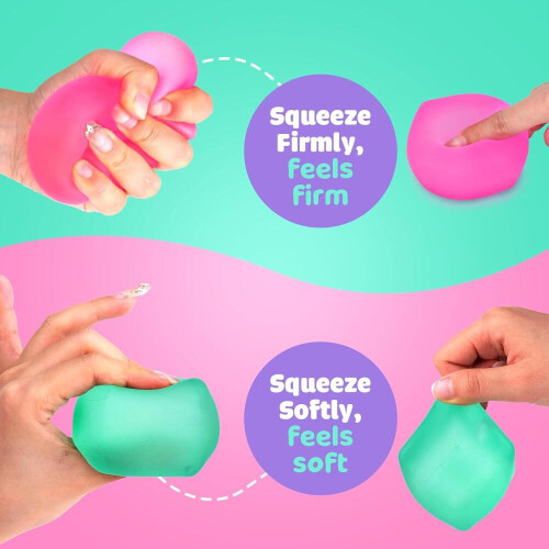Μπάλες στρες Fidget Toys για παιδιά, SMALL FISH 3 τεμάχια κύβων στρες για αυτισμό, Squishy 2