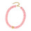 Collier de perles acryliques à la mode avec chaîne réglable-Rose 1