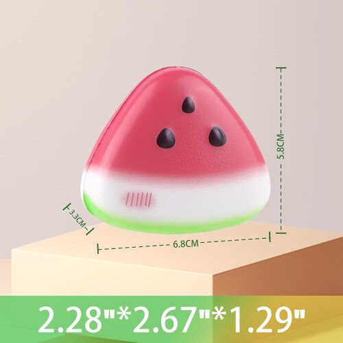Anboor 12 τεμάχια Squishies Παιχνίδια για παιδιά με καρπούζι, μικρά, αφρώδη, αργά φο 2