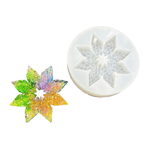 Moule créatif en Silicone flocon de neige pour pendentifs en