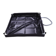 Faltbare Duschtasse 31,5 x 31,5 x 3,9 Zoll 800 g Schwarz