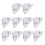 Trombones triangulaires transparents, 10 pièces, 2x1.54-Blanc 1